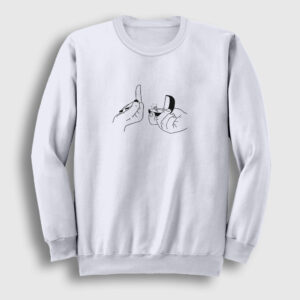 Propose Valentine's Day Sevgililer Günü Sweatshirt beyaz