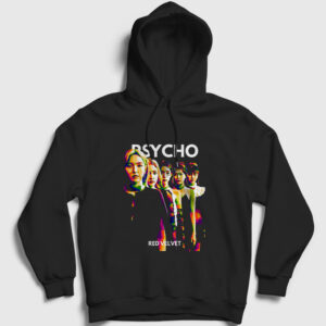 Psycho K-Pop Red Velvet Kapşonlu Sweatshirt siyah