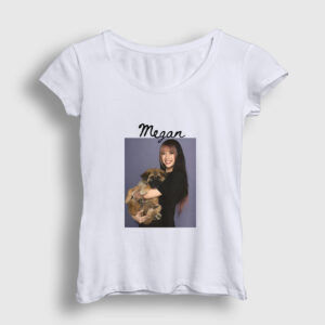 Puppy Dog Megan Katseye Kadın Tişört beyaz