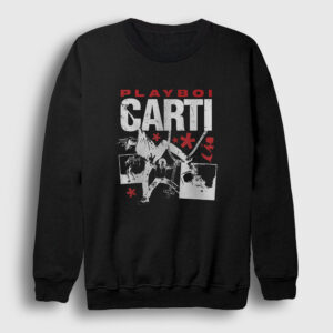 Rapper Playboi Carti Sweatshirt siyah