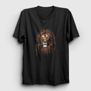 Rasta Lion Aslan Tişört siyah