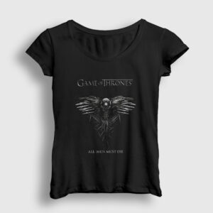 Raven Game Of Thrones Kadın Tişört siyah