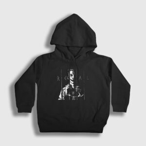 Real Rapper NF Çocuk Kapşonlu Sweatshirt siyah