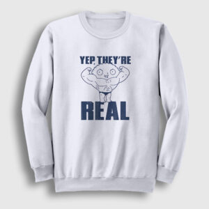 Real Stewie Family Guy Sweatshirt beyaz