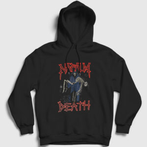 Reaper Napalm Death Kapşonlu Sweatshirt siyah