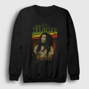 Rebel Bob Marley Sweatshirt siyah