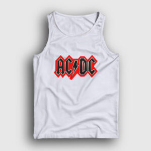 Red Black AC/DC Atlet beyaz