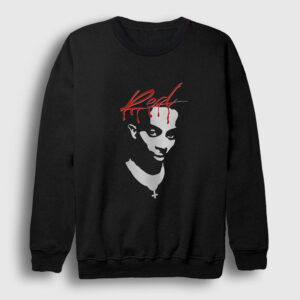 Red Rapper Playboi Carti Sweatshirt siyah