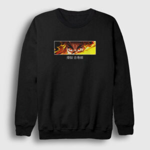 Rengoku Anime Demon Slayer Kimetsu No Yaiba Sweatshirt siyah