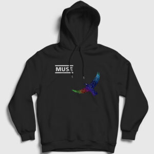 Resistance Bird Muse Kapşonlu Sweatshirt siyah
