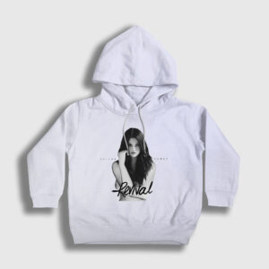 Revival Selena Gomez Çocuk Kapşonlu Sweatshirt beyaz