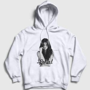 Revival Selena Gomez Kapşonlu Sweatshirt beyaz