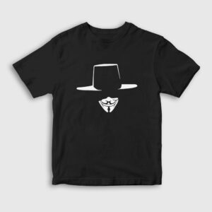 Revolution Film V For Vendetta Çocuk Tişört siyah