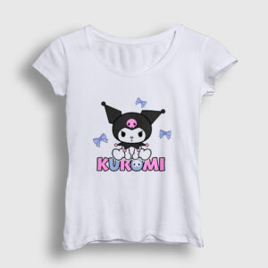 Ribbons Kurami Kurami Kadın Tişört beyaz