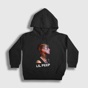 Rip Lil Peep Çocuk Kapşonlu Sweatshirt siyah