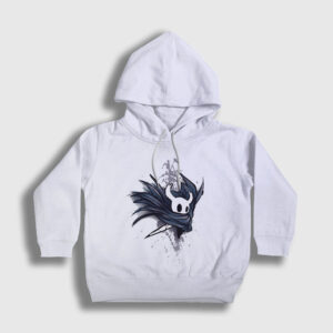 Robe Oyun Hollow Knight Çocuk Kapşonlu Sweatshirt beyaz