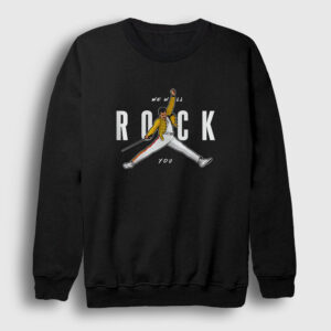 Rock You Queen Freddie Mercury Sweatshirt siyah