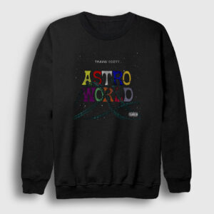 Roller Coaster Astroworld Travis Scott Sweatshirt siyah