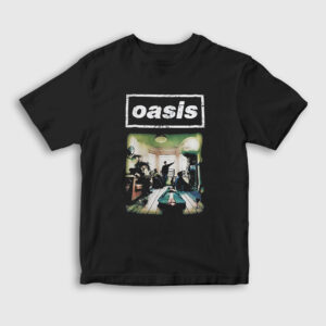 Room Müzik Oasis Çocuk Tişört siyah