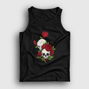 Roses And Skulls Atlet siyah