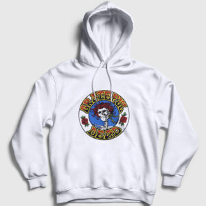 Roses Grateful Dead Kapşonlu Sweatshirt beyaz