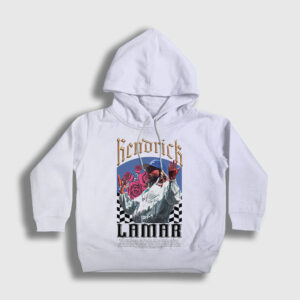 Roses Rapper Kendrick Lamar Çocuk Kapşonlu Sweatshirt beyaz