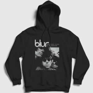 Rubbish Blur Kapşonlu Sweatshirt siyah