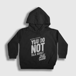 Rule Film Dövüş Kulübü Fight Club Çocuk Kapşonlu Sweatshirt siyah