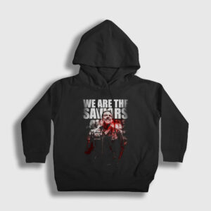 Saviors The Walking Dead Çocuk Kapşonlu Sweatshirt siyah