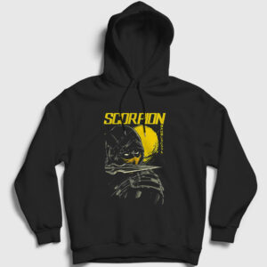 Scorpion V4 Mortal Kombat Kapşonlu Sweatshirt siyah