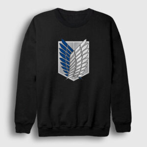 Scout Anime Attack On Titan Sweatshirt siyah