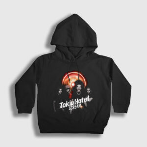 Scream Tokio Hotel Çocuk Kapşonlu Sweatshirt siyah