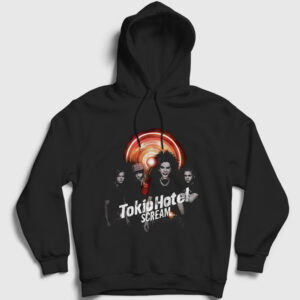 Scream Tokio Hotel Kapşonlu Sweatshirt siyah