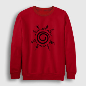 Seal Anime Naruto Sweatshirt kırmızı