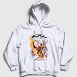 Search Anime Avatar The Last Airbender Kapşonlu Sweatshirt beyaz