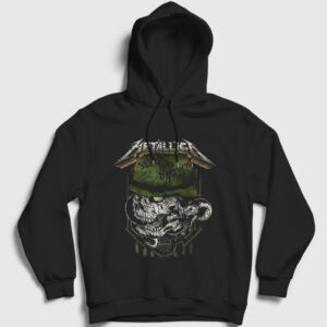 Seek and Destroy Metallica Kapşonlu Sweatshirt siyah