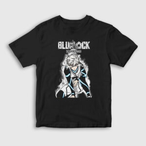 Seishiro Nagi Futbol Soccer Anime Bluelock Çocuk Tişört siyah
