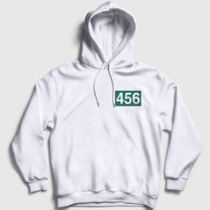 Seong Gi Hun 456 Squid Game Kapşonlu Sweatshirt beyaz