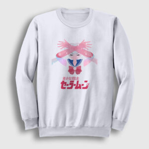 Serena Usagi V2 Sailor Moon Ay Savaşçısı Sweatshirt beyaz