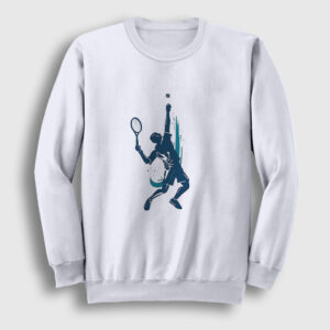 Serve Servis Spor Tennis Tenis Sweatshirt beyaz