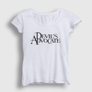 Şeytanın Avukatı Hediye Devil's Advocate Kadın Tişört beyaz