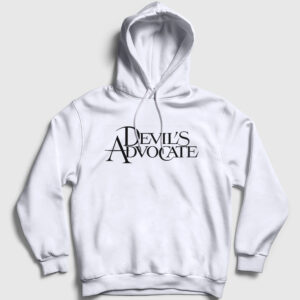 Şeytanın Avukatı Hediye Devil's Advocate Kapşonlu Sweatshirt beyaz