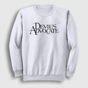 Şeytanın Avukatı Hediye Devil's Advocate Sweatshirt beyaz