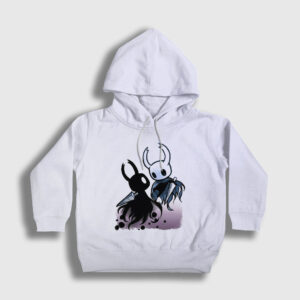 Shade Oyun Hollow Knight Çocuk Kapşonlu Sweatshirt beyaz