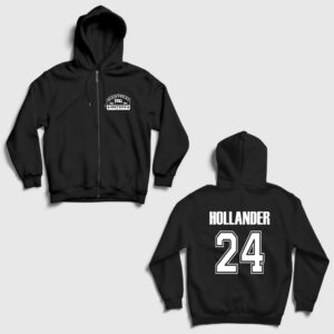 Shane Hollander Heated Rivalry Sırt Baskılı Fermuarlı Kapşonlu Sweatshirt siyah