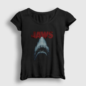 Shark Film Jaws Kadın Tişört siyah