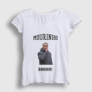 SHHHH Jose Mourinho Kadın Tişört beyaz
