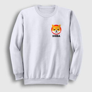 Shiba Inu Bitcoin Sweatshirt beyaz