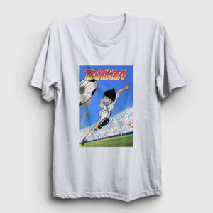 Shoot Futbol Anime Kaptan Captain Tsubasa Tişört beyaz