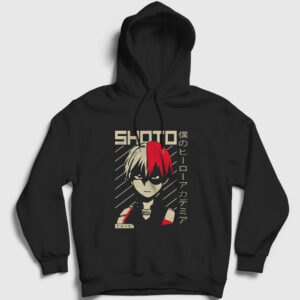 Shoto V2 Anime Boku No Hero Academia Kapşonlu Sweatshirt